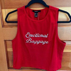 CLOSET CLOSING SALE - Forever 21 Cropped Red Tank Top - NWT